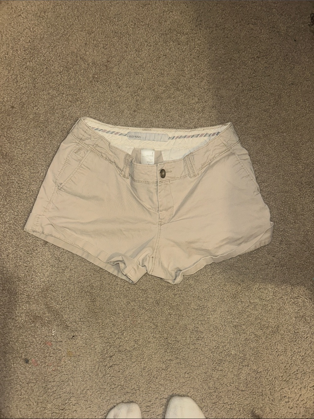 Old Navy Women's Light Khaki Jean Shorts